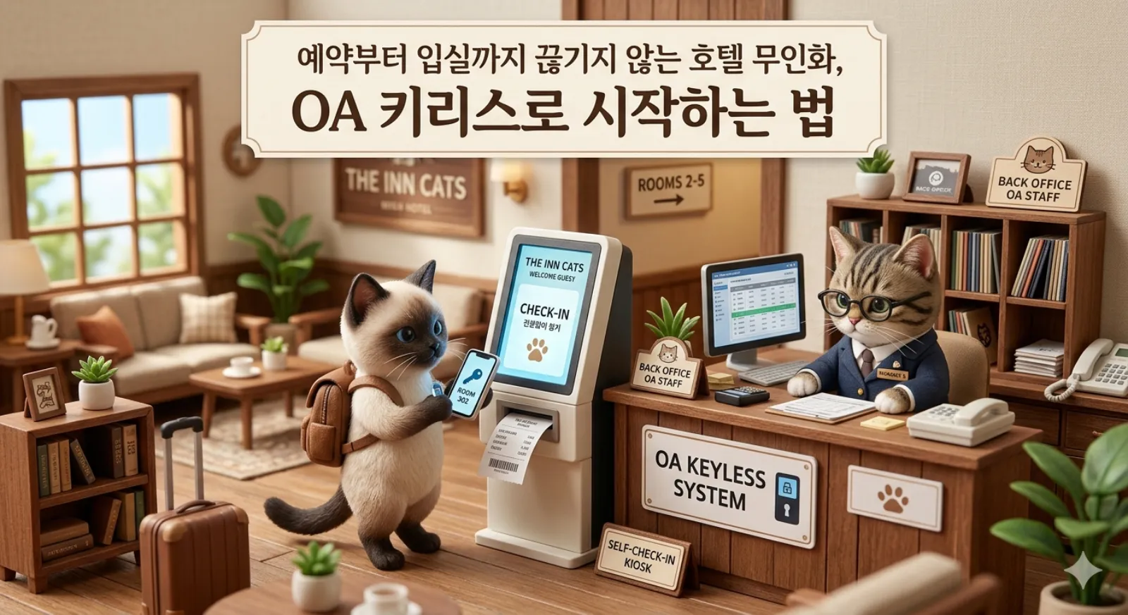 예약부터 입실까지 끊기지 않는 호텔 무인화, OA 키리스로 시작하는 법 썸네일