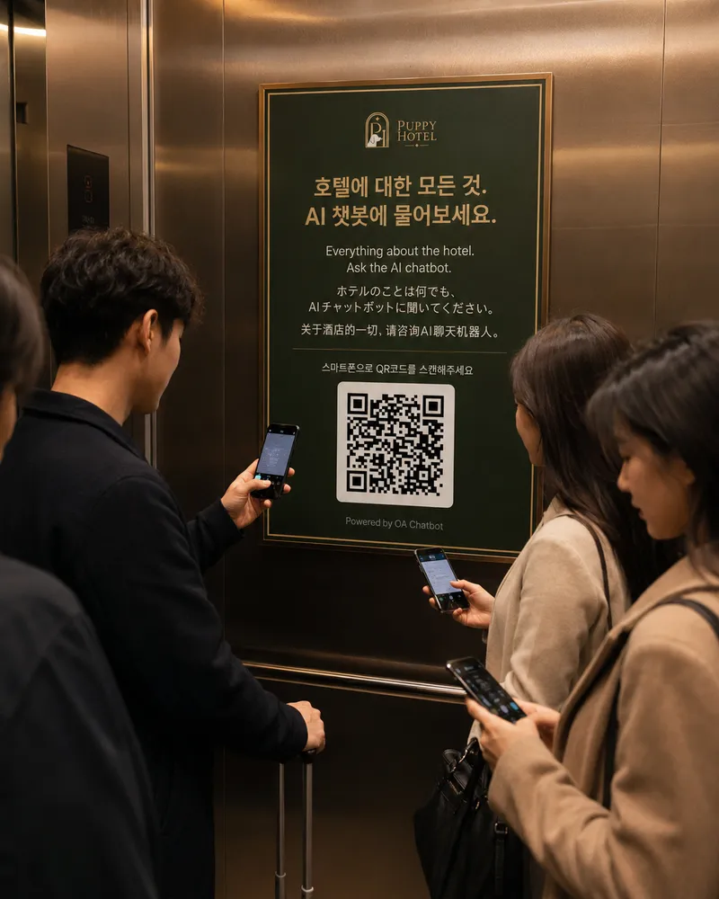 OA 컨시어지 챗봇: 4) 브랜딩 & QR코드