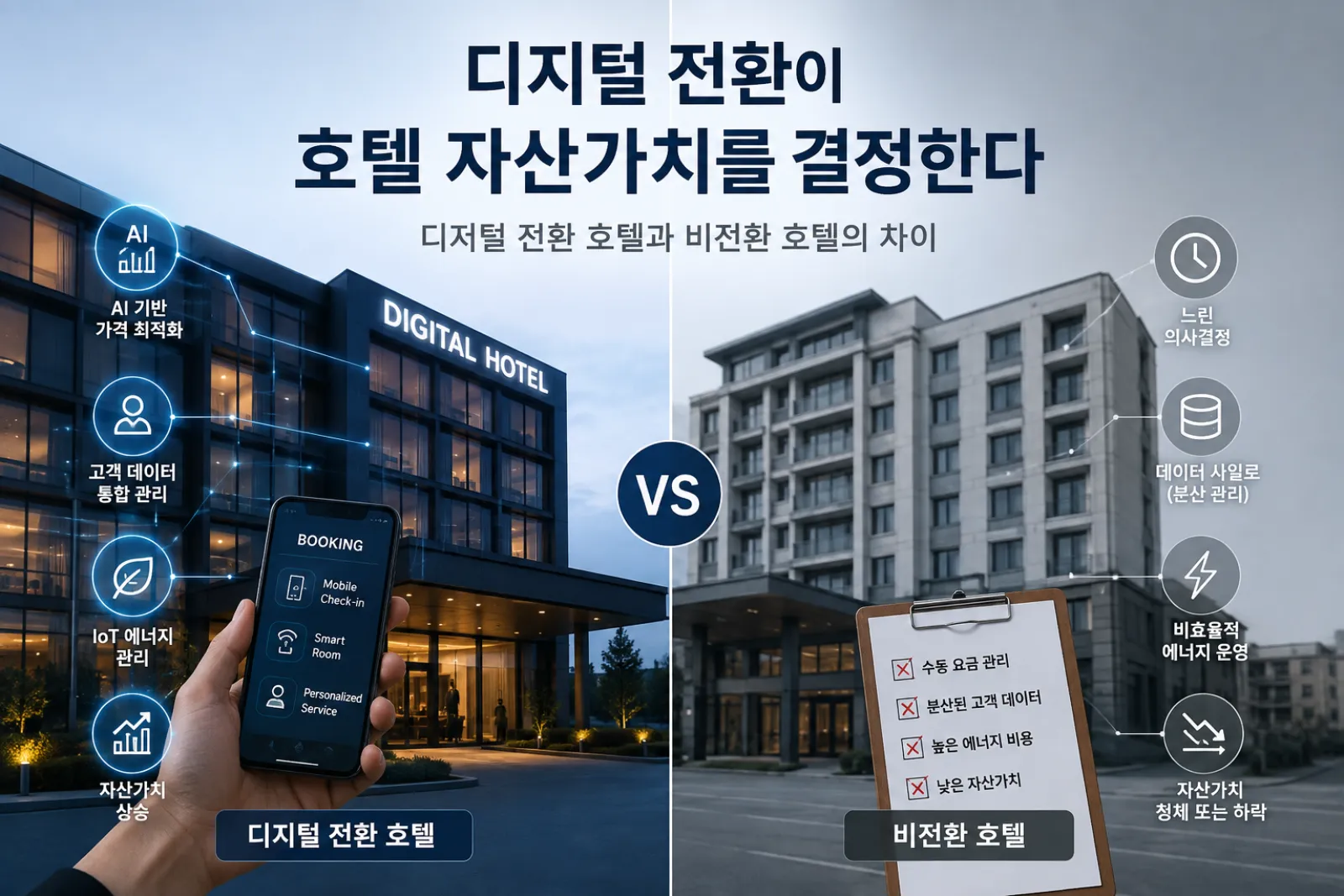 디지털 전환이 자산가치에 영향을 주는 호텔과 그렇지 않은 호텔의 차이 커버 이미지